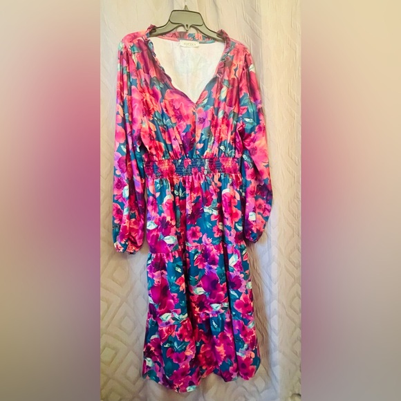 Haptics brand Floral Maxi Dress - Sz 2X - Picture 3 of 4